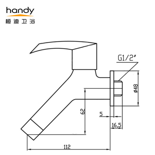 Concealed Basin Mixer Brass Chrome finish Wall Mounted Basin Taps Factory