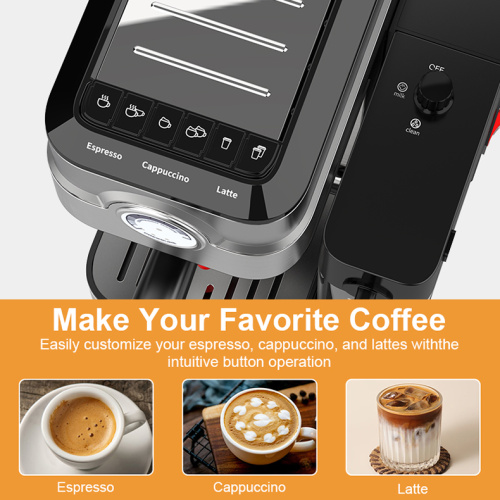 coffee machine and milk frother 6-in-1 Espresso Machine with Built-In Milk Frother Factory