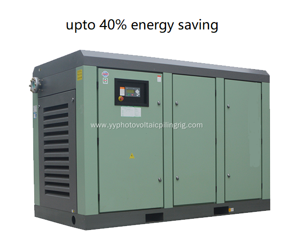 200KW two stage screw Air compressor for foundation