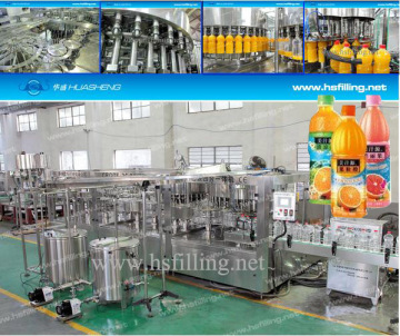 Monoblock 4-in-1 Pet Bottled Fruit Pulp Juice Bottling Machine