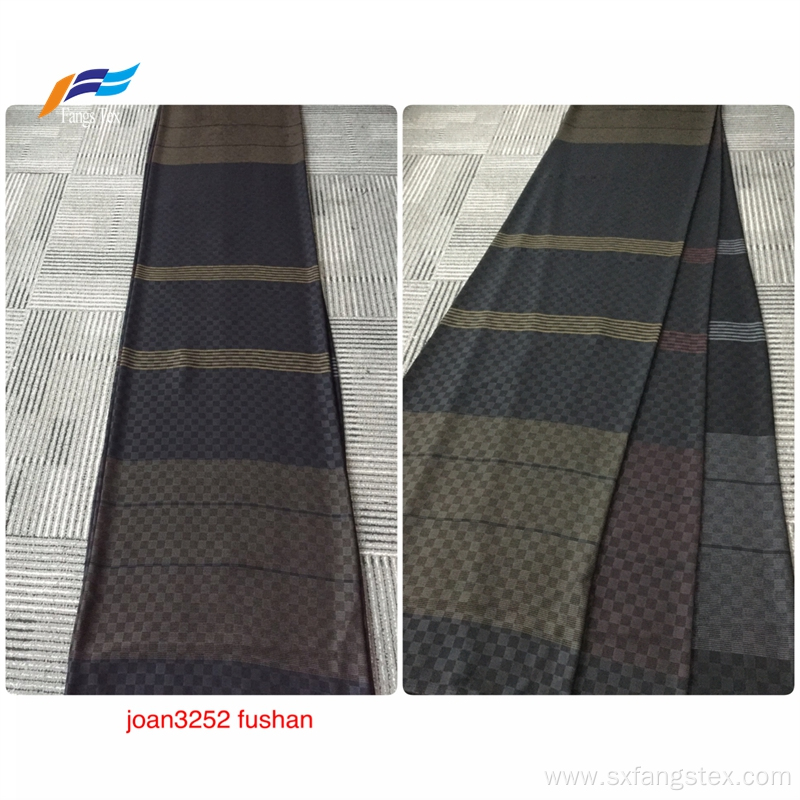 polyester rayon fabric fushan rayon stripe dobby fabric