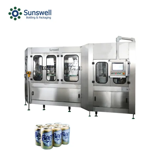 automatic beer can aluminum can filling line machine