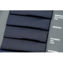Black Pure Wool Fabric