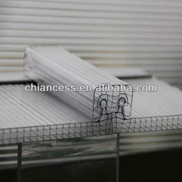 Daylighting Polycarbonate PC sheet 4-Layer Rectangle Structure 8-12mm