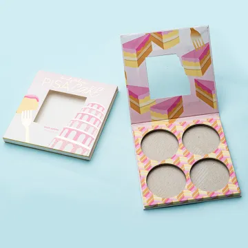 Makeup Packaging Magnetic 4 Colors Eyeshadow Palette Box