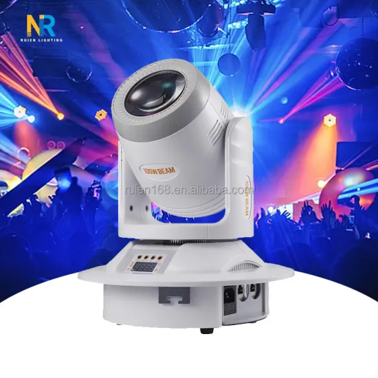 RUIEN 100W DMX Spot LED Moving Head Beam Spotlight for DJ Stage and KTV Disco Gobo Projector