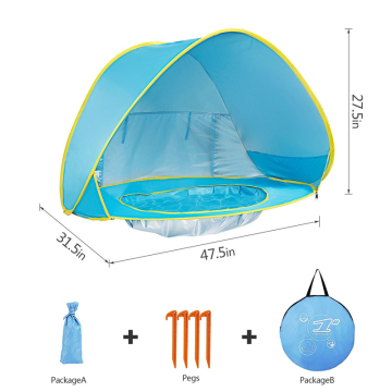 Lightweight Pop-Up Beach Tent with 50+ UPF UV Protection for Camping