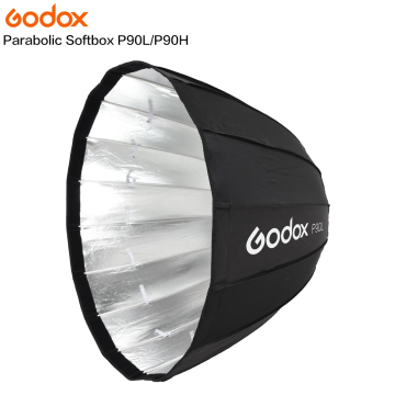 Godox P90L P90H 90cm 딥 포물선 반사기 보웬 마운트 어댑터와 휴대용 가방을 가진 깊은 포물선 반사기 소프트 박스