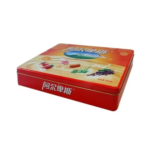 DADI Classic Rectangular Tin Box for Candy Chocolate