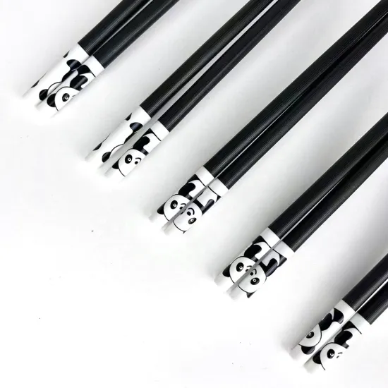 Eco-Friendly Safety Chopsticks: Cute Cartoon Panda Alloy Chopsticks for Kids