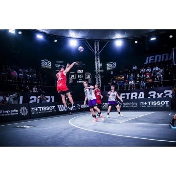 FIBA 3x3バスケットボールタイル屋外PPインターロックタイルモジュラー