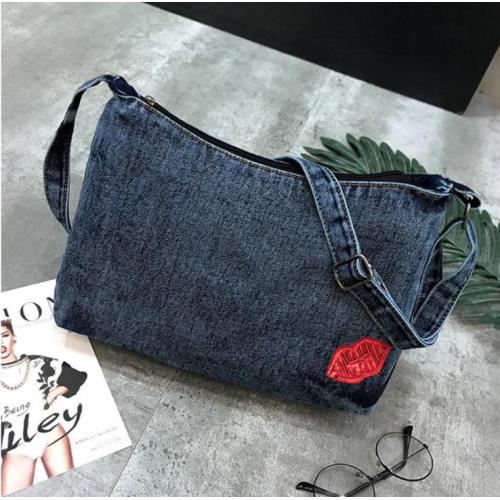 Bolsa Casual Canvas Shoulder embroidery Shopping Bag