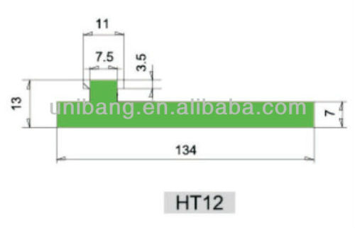 UHMW Nylon Conveyor Wear Strips HT12