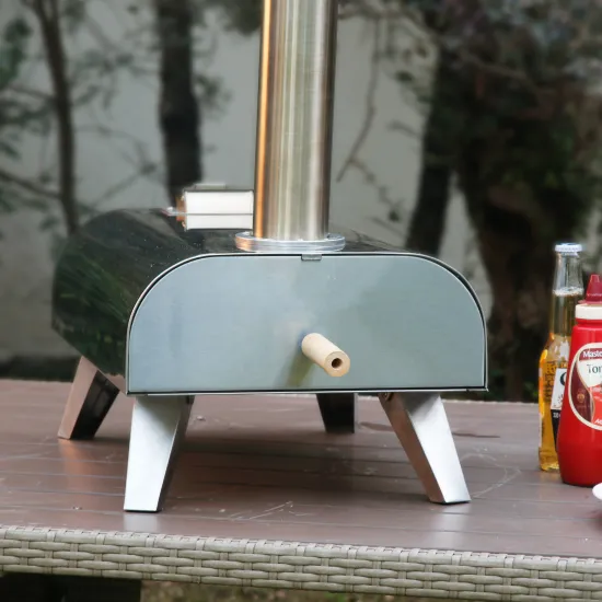 12 10 Inch Outdoor Camping Portable Stainless steel 430 Stainless Tabletop Wood Pellet toasters pizza ovens  wood fire