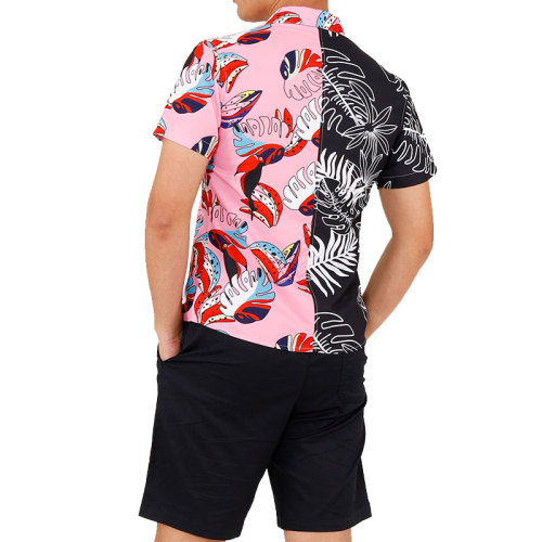 Kundenspezifische hawaiianische Button-Hemd für Männer