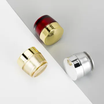 OEM 15g Logo printed plastic double wall sample cream package box cosmetic jar container