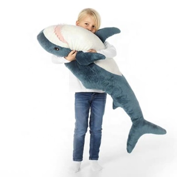 Large Caticorn and Shark Plush Pillows: Soft Stuffed Toys