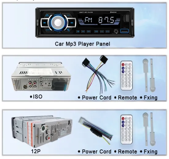 Bluetooth car audio player suitable for various cars