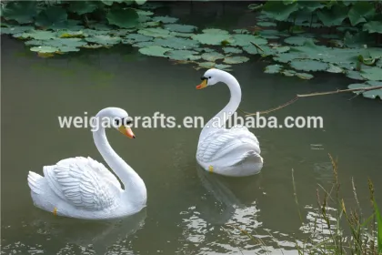 resin swan crafts , resin folk crafts