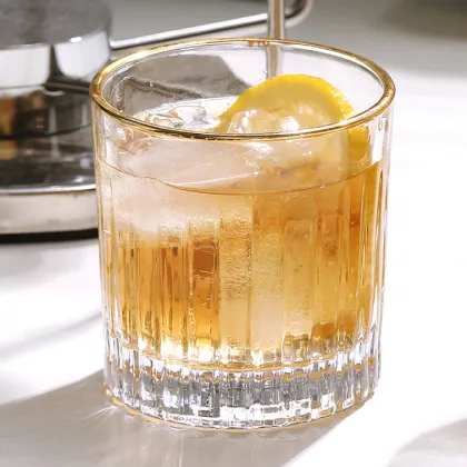 Engraved 315ml Diamond Whisky Tumbler Glass