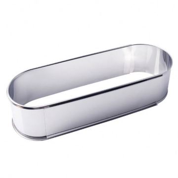 Oval aus robuster Stahl verstellbarer Kuchenring Mousse Backform