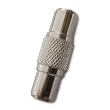 RCA Female to RCA Female Connector with Nickel Finish