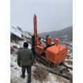 Crawler mounted solar Sliding pile driver