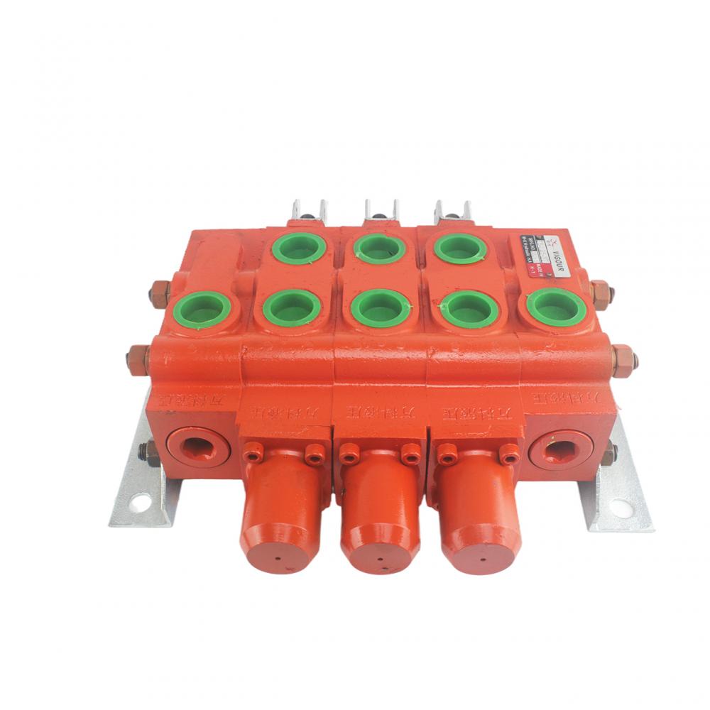 100lpm 3 levers hydraulic sectional hand control valve