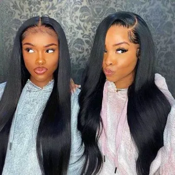 Factory Wholesale pre pluck human hair lace front wigs, Brazilian hd lace frontal wig vendors, human hair wigs for black women