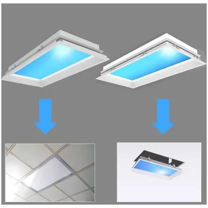 80W Aluminum Buckle Ceiling Panel Slim Embedded Square LED Panel Light