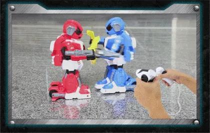2PCs/set RC battle robot & 2 players PK Mode/Remote Control RC VS Fighting Robot boxing Robot toys for children men Boxing fight