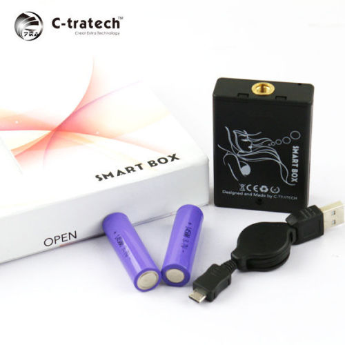 Variable Voltage E Cigarette Box Mod Black Smart Vv Mod E Cig
