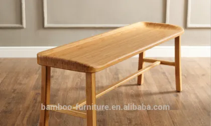natural bamboo Long Bench Simple Style and modern European Style Bamboo Furniture