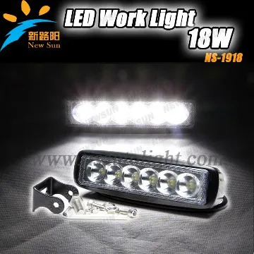 18W Spot Beam Led Working Light Bar IP67 DC10-30V Offroad Car SUV 4WD