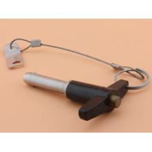 16 mm-es golyórögzítő gyorskioldó csap zsinórral