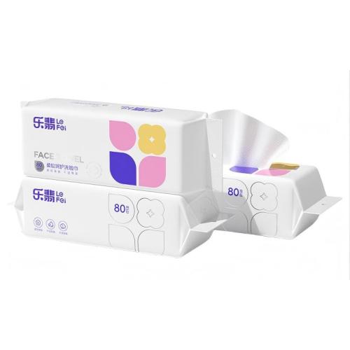 Toalhetes de limpeza a seco removedores de maquiagem suaves