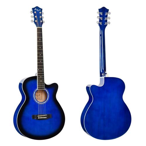 Solid Acoustic Guitar Acoustic 40 inch wood guitar beginners Factory