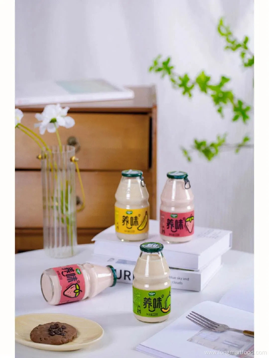 Variety Fruit Puree Milk Drinks