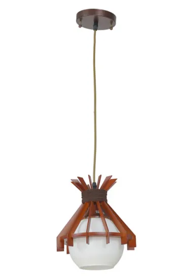 Wood hanging lamp for home decor lighting
