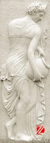 Stone bas relief sculpture