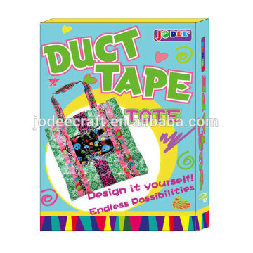 Decorative Tote with Adhesive Craft Tape