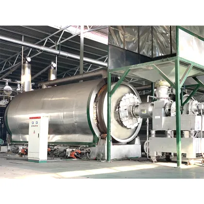 Continuous Waste Pyrolysis Oil Plant/Rubber Pyrolysis Machine