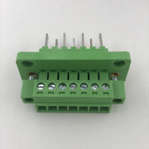 7 pin through wall mounting plug-in terminal block