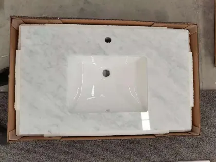 Carrara White Marble Countertops & Vanity Tops