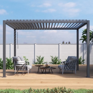 Aluminum Frame Galvanized Steel Automatic Pergolas for Outdoor Gazebo