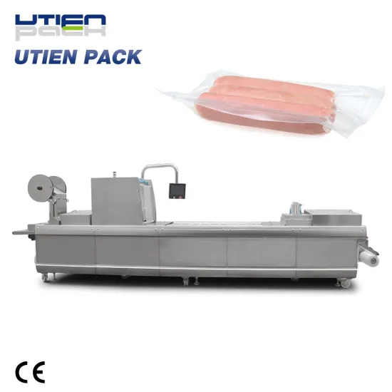 High-Speed Auto Vacuum Thermoforming Machine for Meat Sausage Packaging, Over 2000 Packs per Hour