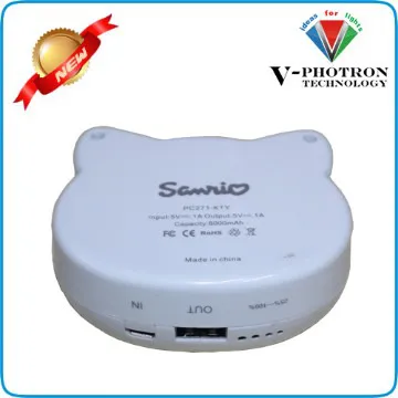 cute hello kitty power bank 8000mah from china