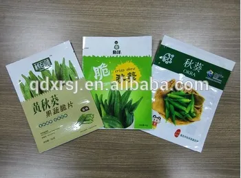 3-side seal foil bag for crisp okra packaging