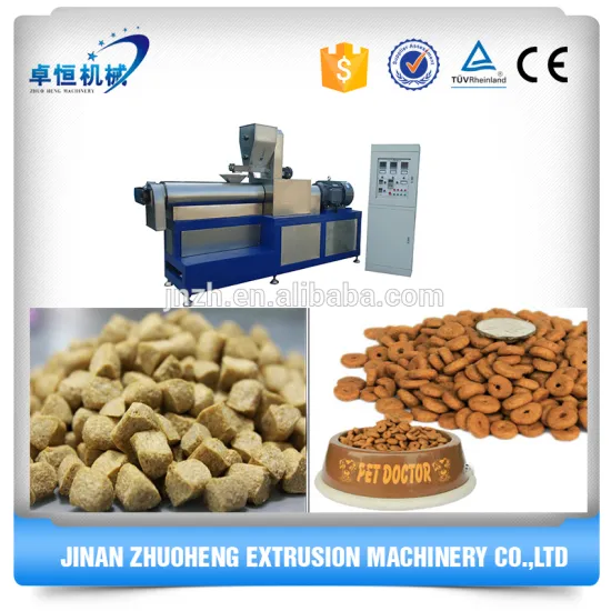 Twin Screw Self Cleaning Automatic dog Pet Food Processing Machine