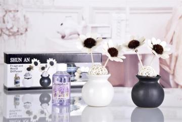 Fragrance Oils with Ceramic Jar Flower Diffuser